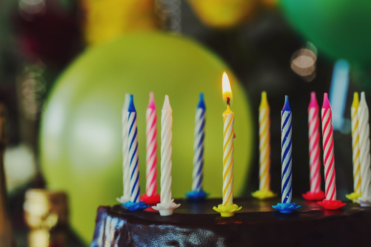 Photo de bougies d'anniversaire